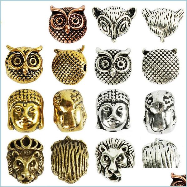 other 10pcs/bag antique gold sier owl lion buddha head spacer beads diy bracelets necklace for jewelry making accessories drop deliv dhh89, Blue;slivery
other 10pcs/bag antique gold sier owl lion buddha head spacer beads diy bracelets necklace for jewelry making accessories drop deliv dhh89, Blue;slivery
