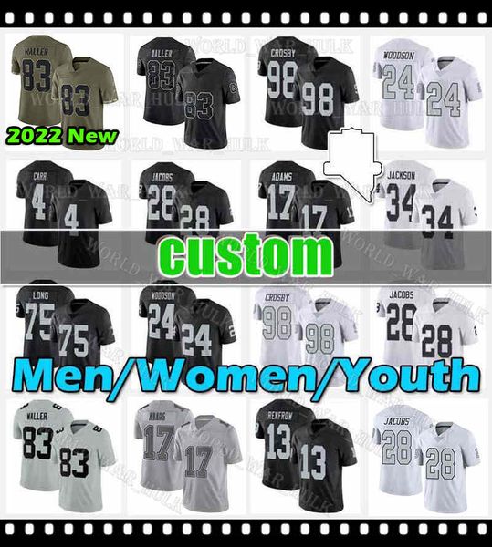 17 davante adams football jersey josh jacobs 34 bo jackson 24 johnathan abram charles woodson henry ruggs iii chandler jones howie long rich, Black;red
17 davante adams football jersey josh jacobs 34 bo jackson 24 johnathan abram charles woodson henry ruggs iii chandler jones howie long rich, Black;red