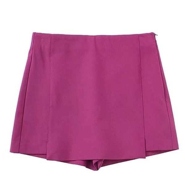 traf women fashion front split shorts skirts vintage high waist side zipper female skort mujer 220312, White;black
traf women fashion front split shorts skirts vintage high waist side zipper female skort mujer 220312, White;black
