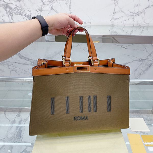 classic handbag tote shopping bag women shoulder bags fashion f letters leather handle gold hardware large capacity pocket bottom rivet 41cm
classic handbag tote shopping bag women shoulder bags fashion f letters leather handle gold hardware large capacity pocket bottom rivet 41cm