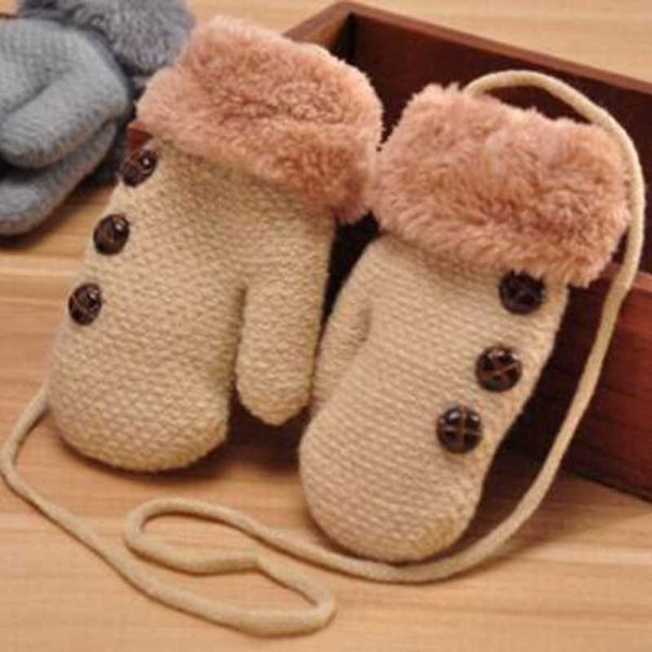 children's finger gloves five fingers gloves lovely winter children' s knitting button mittens double thickening warm kids gloves, White
children's finger gloves five fingers gloves lovely winter children' s knitting button mittens double thickening warm kids gloves, White