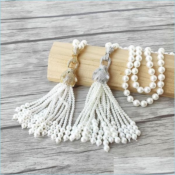 pendant necklaces leopard head zircon tassels charm pendant cz micro pave natural shell pearl beads chain women jewelry necklace nk5 dhzxf, Silver
pendant necklaces leopard head zircon tassels charm pendant cz micro pave natural shell pearl beads chain women jewelry necklace nk5 dhzxf, Silver