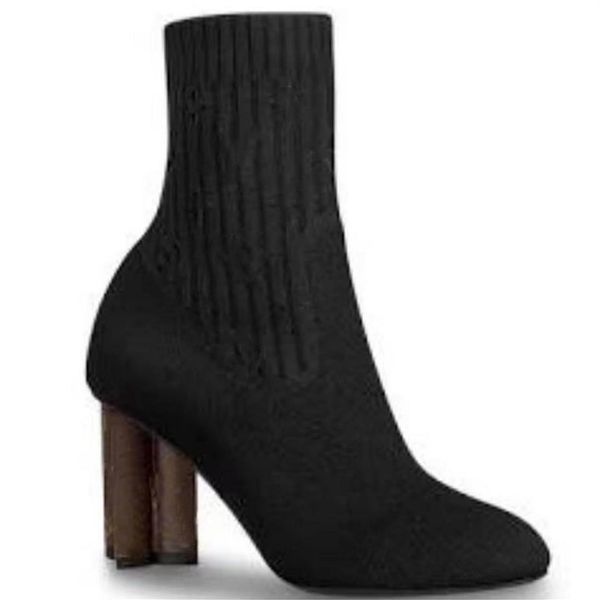 boots women designer stretch fabric high heels boot stivaletto silhouette strange heel round head leather fashionable comfortable 236s, Black
boots women designer stretch fabric high heels boot stivaletto silhouette strange heel round head leather fashionable comfortable 236s, Black