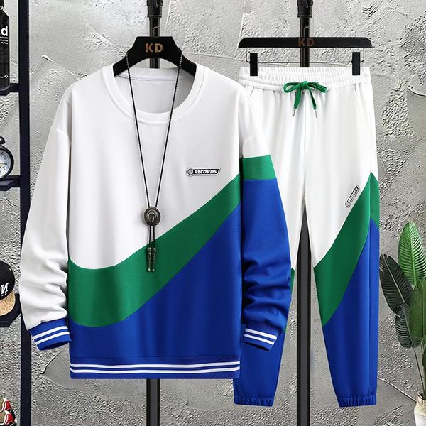 autumn fashion mens tracksuits set patchwork print sportwear drawstring pants long sleeve pullover sweatshirt set casual men clothing, Gray
autumn fashion mens tracksuits set patchwork print sportwear drawstring pants long sleeve pullover sweatshirt set casual men clothing, Gray