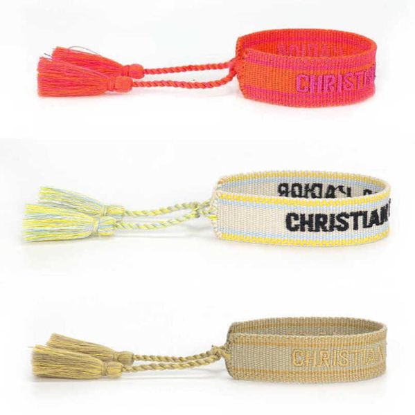 fashion luxury women's bracelets d brand designer bangle letter embroidery bracelet hand woven jewelry bohemian rope trinket men girl f, Golden;silver
fashion luxury women's bracelets d brand designer bangle letter embroidery bracelet hand woven jewelry bohemian rope trinket men girl f, Golden;silver