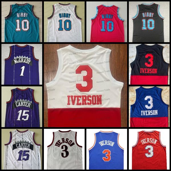 10 bibby throwback basketball jersey 15 vince carter purple mcgrad 3 allen iverson retro mens stitched basketball jerseys green red, Black;red
10 bibby throwback basketball jersey 15 vince carter purple mcgrad 3 allen iverson retro mens stitched basketball jerseys green red, Black;red