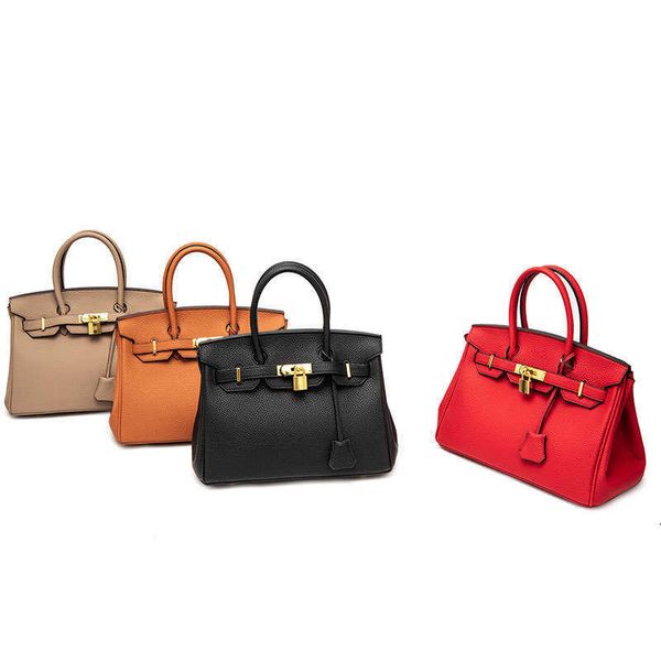 shoulder birkins designer bag herme handbags litchi pattern large capacity portable messenger red bride
shoulder birkins designer bag herme handbags litchi pattern large capacity portable messenger red bride