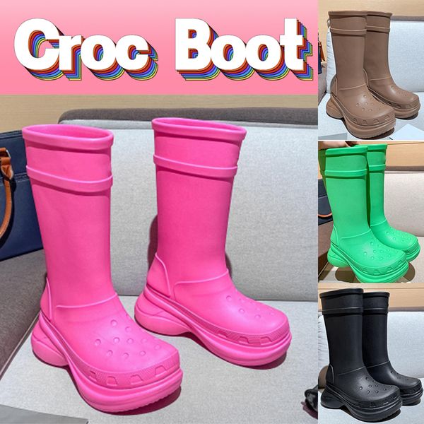 shoes women designer paris croc rain booties 20mm long arch eva rubber platform knee high rainboots brown green bright pink black womens lux
shoes women designer paris croc rain booties 20mm long arch eva rubber platform knee high rainboots brown green bright pink black womens lux