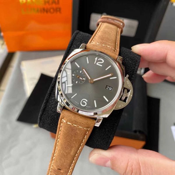 v7 mens watch pam luxury watches for men 42mm automatic imported mechanical movement 2555 316l fine steel case leather strap c2, Slivery;brown
v7 mens watch pam luxury watches for men 42mm automatic imported mechanical movement 2555 316l fine steel case leather strap c2, Slivery;brown