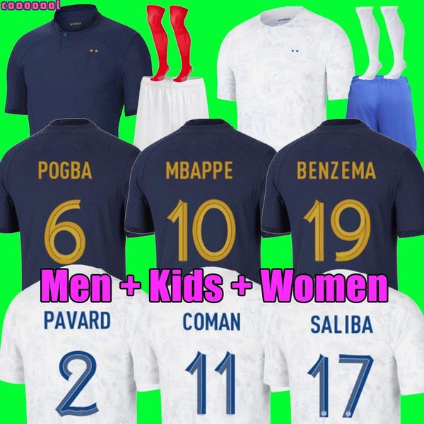 french club full sets 2022 soccer jersey 2023 benzema mbappe griezmann saliba coman pavard kante maillot de foot equipe maillots kids kit w, Black
french club full sets 2022 soccer jersey 2023 benzema mbappe griezmann saliba coman pavard kante maillot de foot equipe maillots kids kit w, Black