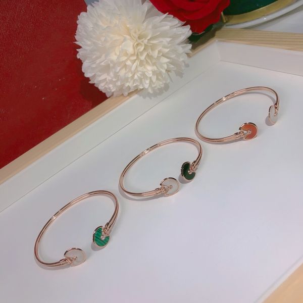 luxury designer love bracelet bangle stone sterling silver 14k rose gold amulet charm valentine's day cuff open bangle bracelets for wo, Black
luxury designer love bracelet bangle stone sterling silver 14k rose gold amulet charm valentine's day cuff open bangle bracelets for wo, Black