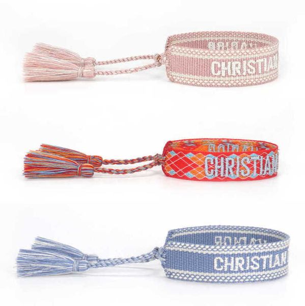 fashion women's luxury bracelets d brand designer bangle letter embroidery bracelet hand woven jewelry bohemian rope trinket men girl f, Golden;silver
fashion women's luxury bracelets d brand designer bangle letter embroidery bracelet hand woven jewelry bohemian rope trinket men girl f, Golden;silver