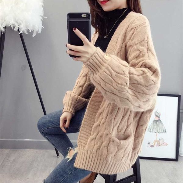 baharcelin sweater jackets women cardigans knitted sweater jumper casual loose women cardigans clothing thick jackets t200910, White;black
baharcelin sweater jackets women cardigans knitted sweater jumper casual loose women cardigans clothing thick jackets t200910, White;black