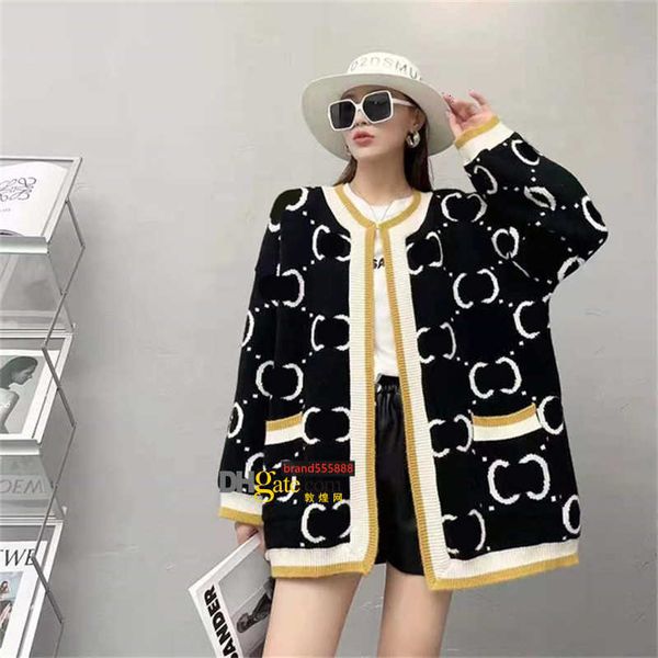 sweater luxuryautumn winter women knitted loose coat double letter printed cardigan sweaters ladies outer wear thick streetwear, White;black
sweater luxuryautumn winter women knitted loose coat double letter printed cardigan sweaters ladies outer wear thick streetwear, White;black