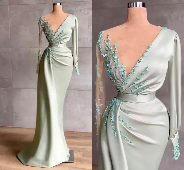 elegant evening dresses modest long sleeves sheer neck appliques beads floor length formal occasion wears vestidos de fiesta, Black;red
elegant evening dresses modest long sleeves sheer neck appliques beads floor length formal occasion wears vestidos de fiesta, Black;red
