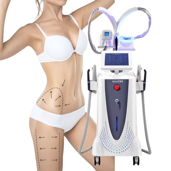 slimming machine 4 handles body slim sculpting 360 plates machine ems cryo fat reduce
