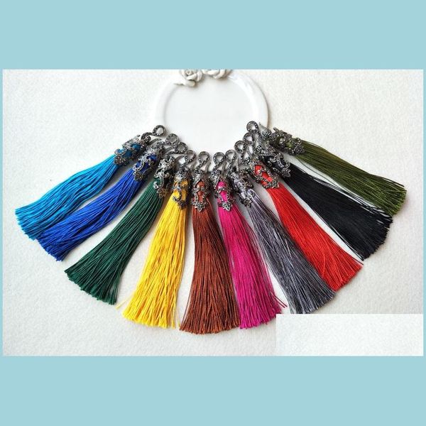 pendant necklaces 10pcs/lot colorf silk tassel pendant keychain charm for diy necklace women jewelry making pd612 drop delivery 2022 dhvwk, Silver
pendant necklaces 10pcs/lot colorf silk tassel pendant keychain charm for diy necklace women jewelry making pd612 drop delivery 2022 dhvwk, Silver