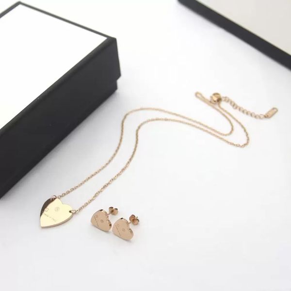 luxury europe america fashion jewelry sets heart love g letter earrings necklace 316l stainess steel 18k rose gold elegant women men wedding, Silver
luxury europe america fashion jewelry sets heart love g letter earrings necklace 316l stainess steel 18k rose gold elegant women men wedding, Silver