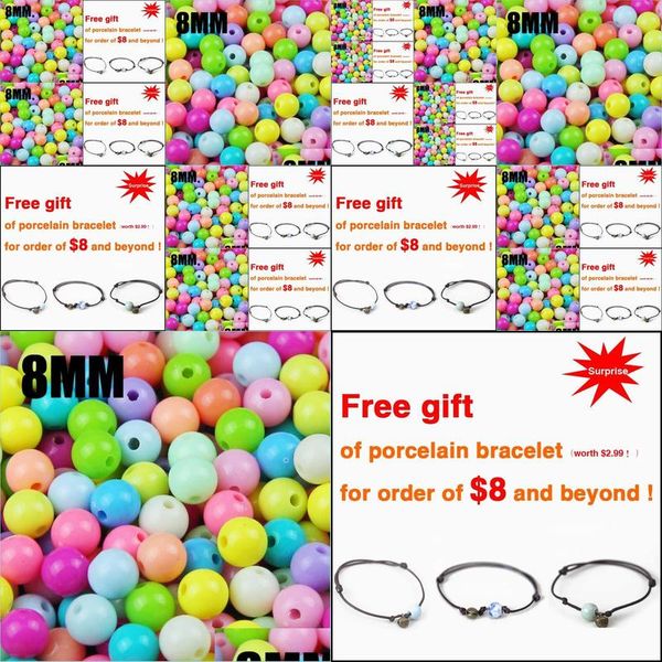 other 100pcs mixed candy light color acrylic cream beads neon smooth round loose fit jewelry handmade 8mm drop delivery dhr9h, Blue;slivery
other 100pcs mixed candy light color acrylic cream beads neon smooth round loose fit jewelry handmade 8mm drop delivery dhr9h, Blue;slivery
