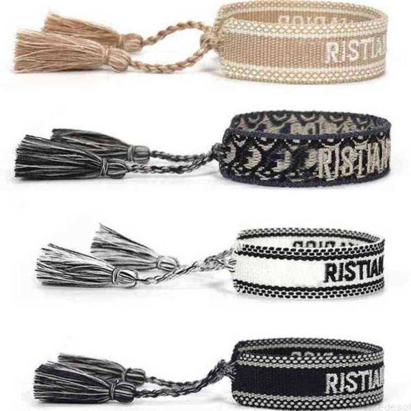 fashion luxury women's bracelets d brand bangle jewelry designer handmade braided embroidered bracelet girl woven men's fabric tas, Golden;silver
fashion luxury women's bracelets d brand bangle jewelry designer handmade braided embroidered bracelet girl woven men's fabric tas, Golden;silver