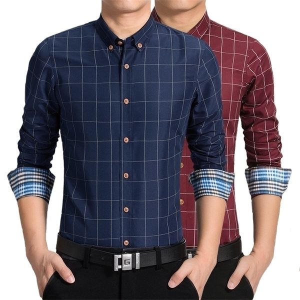 men plaid shirts mens dress shirts long sleeve slim casual black white social male clothes chemise cotton long sleeve suitab t190830, White;black
men plaid shirts mens dress shirts long sleeve slim casual black white social male clothes chemise cotton long sleeve suitab t190830, White;black