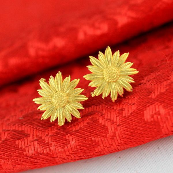 women girl stud earrings perfect sunflower blossom earrings 18k yellow gold filled fashion accessories, Golden;silver
women girl stud earrings perfect sunflower blossom earrings 18k yellow gold filled fashion accessories, Golden;silver