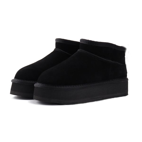 winter boots designer woman snow mini boot platform australia tazz slippers fur booties thick bottom real leather classic warm outdoor shoes, Black
winter boots designer woman snow mini boot platform australia tazz slippers fur booties thick bottom real leather classic warm outdoor shoes, Black
