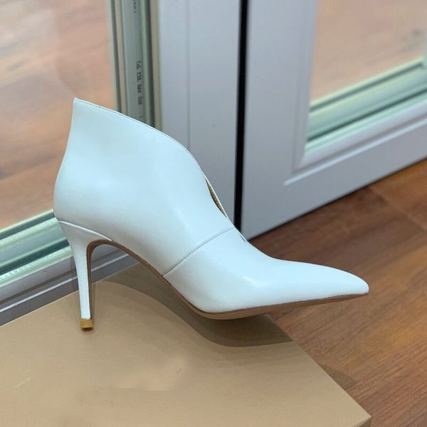 high heel ankle boots shoes designers shoe new two color embossed womens shoes luxury designer leather pointed toe stiletto heels booties wa, Black
high heel ankle boots shoes designers shoe new two color embossed womens shoes luxury designer leather pointed toe stiletto heels booties wa, Black