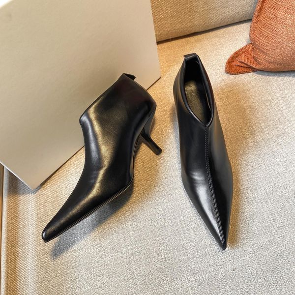 the row shoes row boot the designer coco romy boots women fashion leather heel ankle booties rows cowskin pointed toe bootie size 35-42 1gre, Black
the row shoes row boot the designer coco romy boots women fashion leather heel ankle booties rows cowskin pointed toe bootie size 35-42 1gre, Black