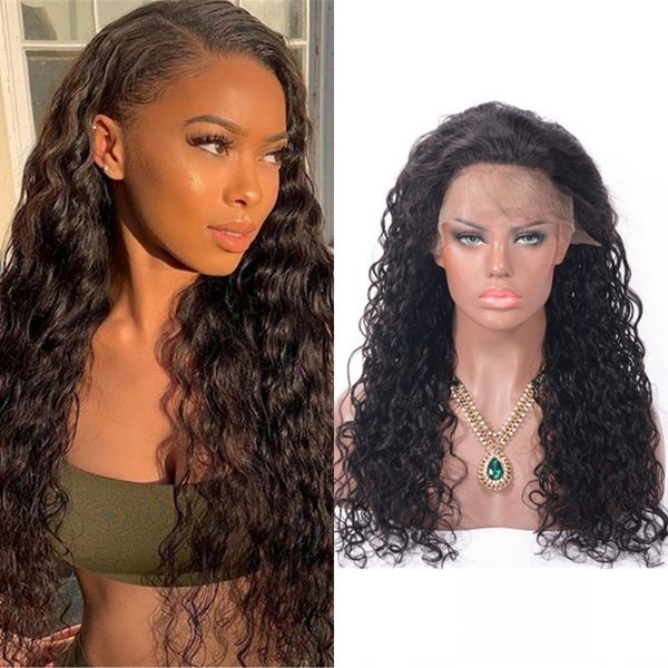 brazilian human hair water wave lace front wigs pre plucked wet and wavy 13x4 frontal wig with baby hair, Black;brown
brazilian human hair water wave lace front wigs pre plucked wet and wavy 13x4 frontal wig with baby hair, Black;brown