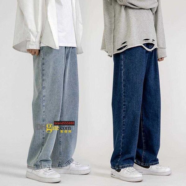 luxurymen's jeans fashion loose straight casual wide leg pants cowboy mans streetwear korean hip hop trousers 5 colors, Blue
luxurymen's jeans fashion loose straight casual wide leg pants cowboy mans streetwear korean hip hop trousers 5 colors, Blue