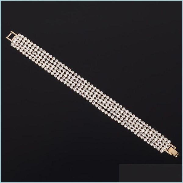 charm bracelets luxury wedding bracelets elegant fashion rhinestone women brief crystal mtilayer link chain bangles jewelry drop del dhw6x, Golden;silver
charm bracelets luxury wedding bracelets elegant fashion rhinestone women brief crystal mtilayer link chain bangles jewelry drop del dhw6x, Golden;silver