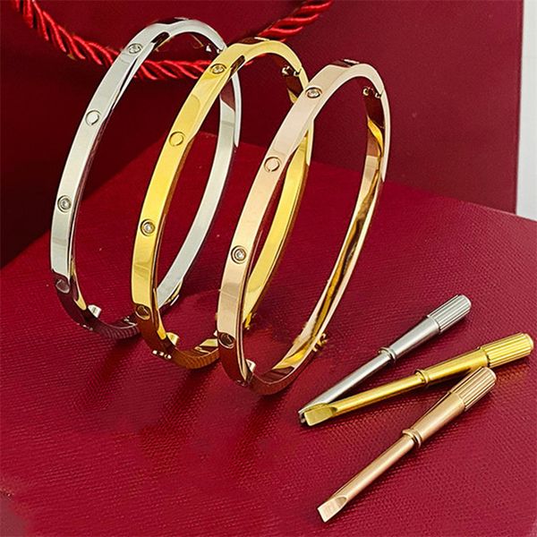 designer bracelets 316l stainless steel women's bracelet luxury jewelry classic screwdriver wristband cuff letter bangle boys girls gif, Golden;silver
designer bracelets 316l stainless steel women's bracelet luxury jewelry classic screwdriver wristband cuff letter bangle boys girls gif, Golden;silver
