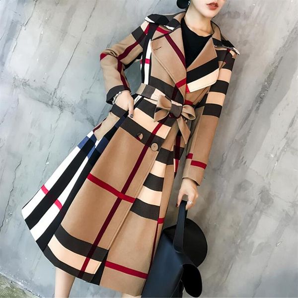 women's windbreaker coat plaid lapel long section color matching retro coat female temperament long-sleeved v collar lace213v, Tan;black
women's windbreaker coat plaid lapel long section color matching retro coat female temperament long-sleeved v collar lace213v, Tan;black