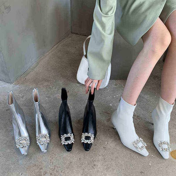 hbp designer boots fashion women ankle black/white/silver autumn spring short booties rhinestone crystal buckle thin high heels back zipper
hbp designer boots fashion women ankle black/white/silver autumn spring short booties rhinestone crystal buckle thin high heels back zipper