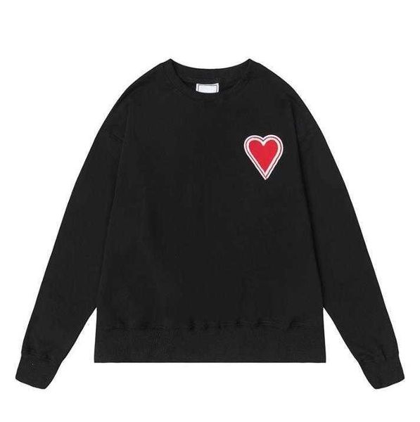 male and female designers amis paris hooded highs quality sweater embroidered red love winter round neck jumper couple sweatshirts 03, Black
male and female designers amis paris hooded highs quality sweater embroidered red love winter round neck jumper couple sweatshirts 03, Black