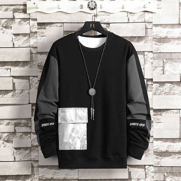 spring hoodless round neck sweater men's long sleeved youth loose clothes fashion versatile casual men, Black
spring hoodless round neck sweater men's long sleeved youth loose clothes fashion versatile casual men, Black