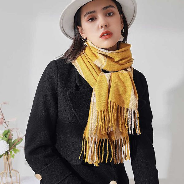 scarves2022 imitation cashmere scarf plaid shawl female winter japanese and korean sweet warm, Blue;gray
scarves2022 imitation cashmere scarf plaid shawl female winter japanese and korean sweet warm, Blue;gray