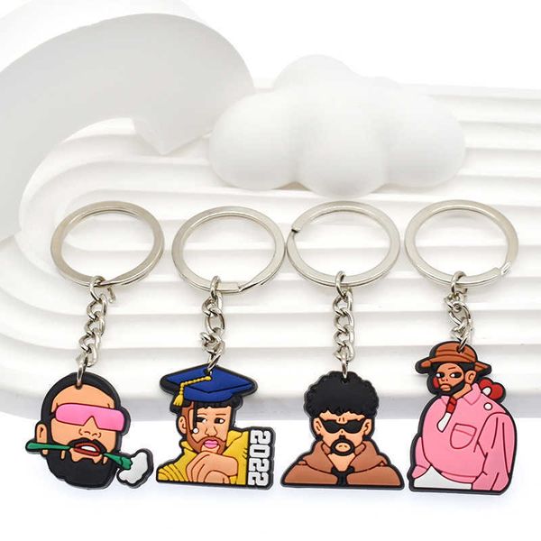 fashion keychainskeychains lanyards 1pcs sale latin singer bad bunny keychain cartoon pvc rubber keyring for kids fans halloween christmas g, Silver
fashion keychainskeychains lanyards 1pcs sale latin singer bad bunny keychain cartoon pvc rubber keyring for kids fans halloween christmas g, Silver