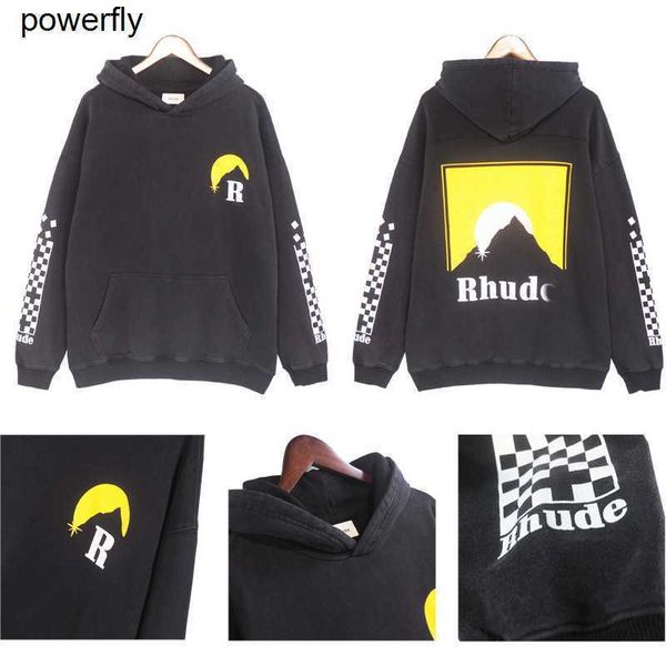 men's hoodies designer sweatshirts rhude sweater autumn sunset fashion brand loose wash streetwear hoodie, Black
men's hoodies designer sweatshirts rhude sweater autumn sunset fashion brand loose wash streetwear hoodie, Black