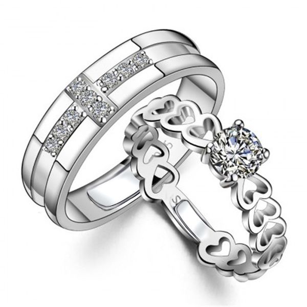 copper plated platinum cross hollow heart-shape adjustable couple rings lover men women engagement wedding finger jewelry valentine's d, Silver
copper plated platinum cross hollow heart-shape adjustable couple rings lover men women engagement wedding finger jewelry valentine's d, Silver