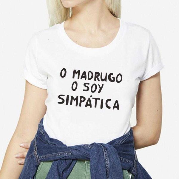 fashion spanish letter print t shirt camiseta ropa mujer casual t-shirts women, White
fashion spanish letter print t shirt camiseta ropa mujer casual t-shirts women, White