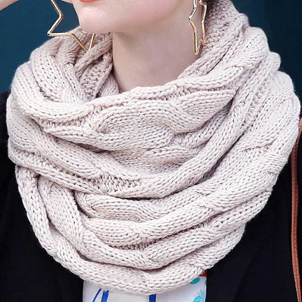 scarves women scarf knitted snood winter infinity neck circle cable warm soft ring female 2021 y2211, Blue;gray
scarves women scarf knitted snood winter infinity neck circle cable warm soft ring female 2021 y2211, Blue;gray