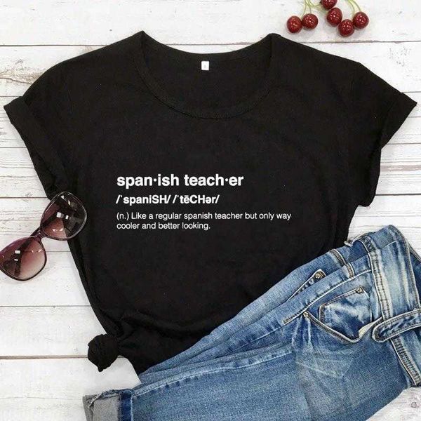 spanish teacher t-shirt like a tee regular but only way cooler and better looking, White
spanish teacher t-shirt like a tee regular but only way cooler and better looking, White