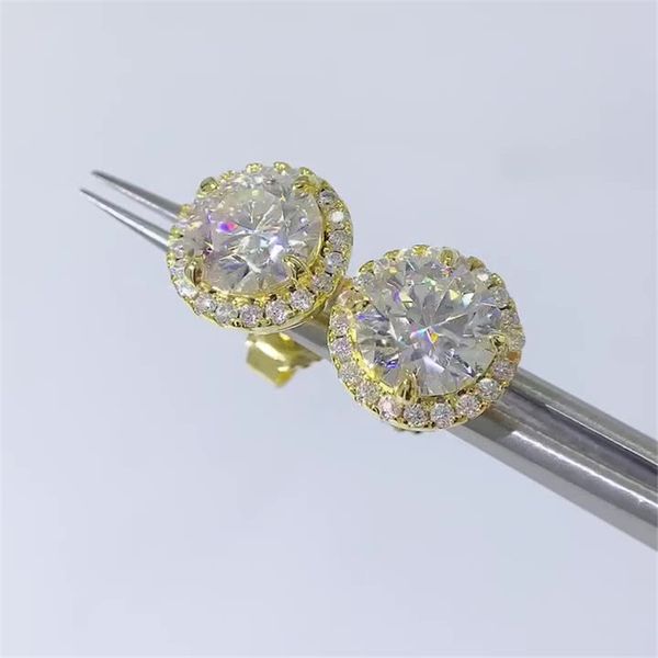 13mm men women fashion 925 sterling silver gold plated round bling moissanite studs earrings nice gift, Golden;silver
13mm men women fashion 925 sterling silver gold plated round bling moissanite studs earrings nice gift, Golden;silver