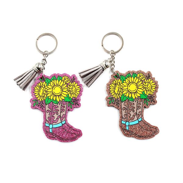 Fashion keychainsKeychains Lanyards Acrylic Cowgirl/Cowboy Boot Sunflower Glitter Keychain With Tassel
Fashion keychainsKeychains Lanyards Acrylic Cowgirl/Cowboy Boot Sunflower Glitter Keychain With Tassel