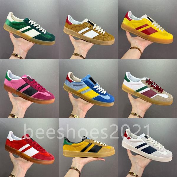mens italy gazelle casual shoes women flat suede leather shoe green red stripe embroidered fashion couples velvet trainers des chaussures, Black
mens italy gazelle casual shoes women flat suede leather shoe green red stripe embroidered fashion couples velvet trainers des chaussures, Black