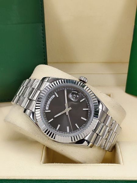 fashion 41mm mens automatic mechanical watches diamonds grey stainless steel men wristwatch 2813 movement sports designer man wristwatches w, Slivery;brown
fashion 41mm mens automatic mechanical watches diamonds grey stainless steel men wristwatch 2813 movement sports designer man wristwatches w, Slivery;brown