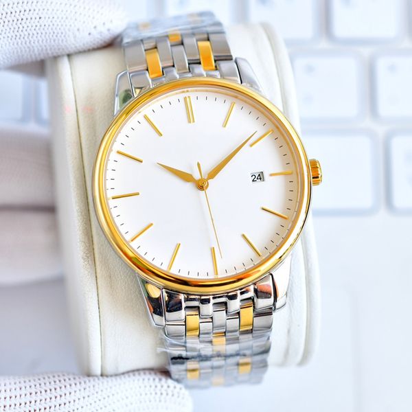 classic watch mens mechanical automatic watches 40mm sapphire business wristwatches stainless steel waterproof montre de luxe, Slivery;brown
classic watch mens mechanical automatic watches 40mm sapphire business wristwatches stainless steel waterproof montre de luxe, Slivery;brown