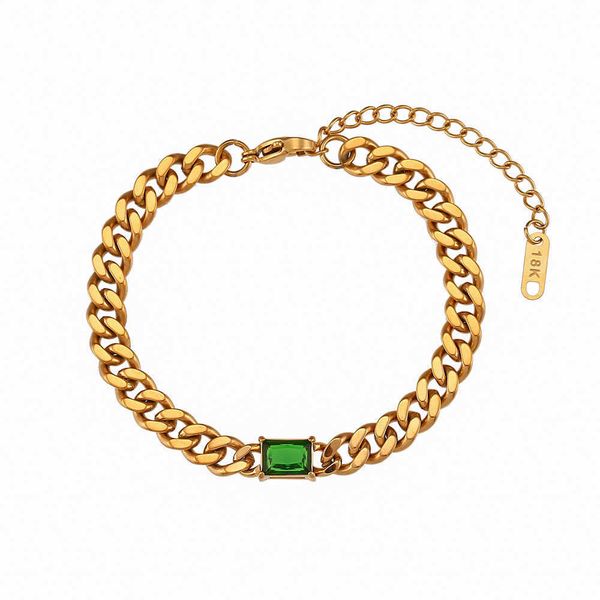 ins fashion hip hop popular hand jewelry female stainless steel 6.5mm cuban chain rectangular zircon bracelet link1, Golden;silver
ins fashion hip hop popular hand jewelry female stainless steel 6.5mm cuban chain rectangular zircon bracelet link1, Golden;silver